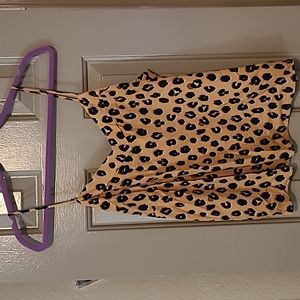 Cheetah print tank top